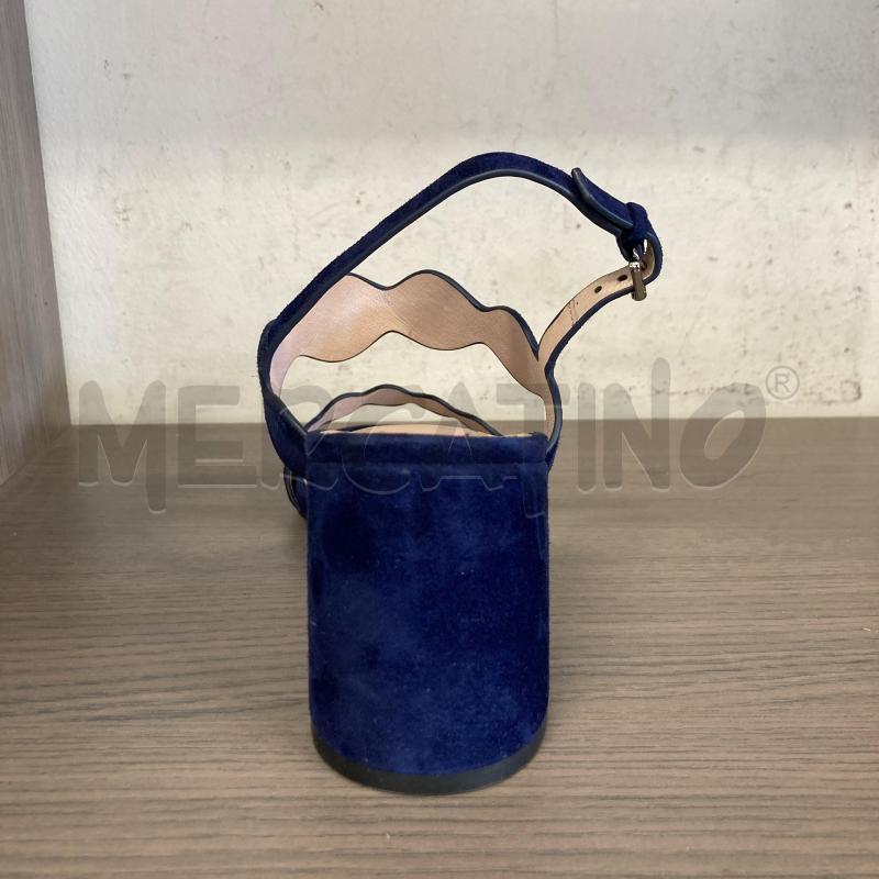 SANDALI DONNA BLU BIBILOU PELLE  | Mercatino dell'Usato Carmagnola 3