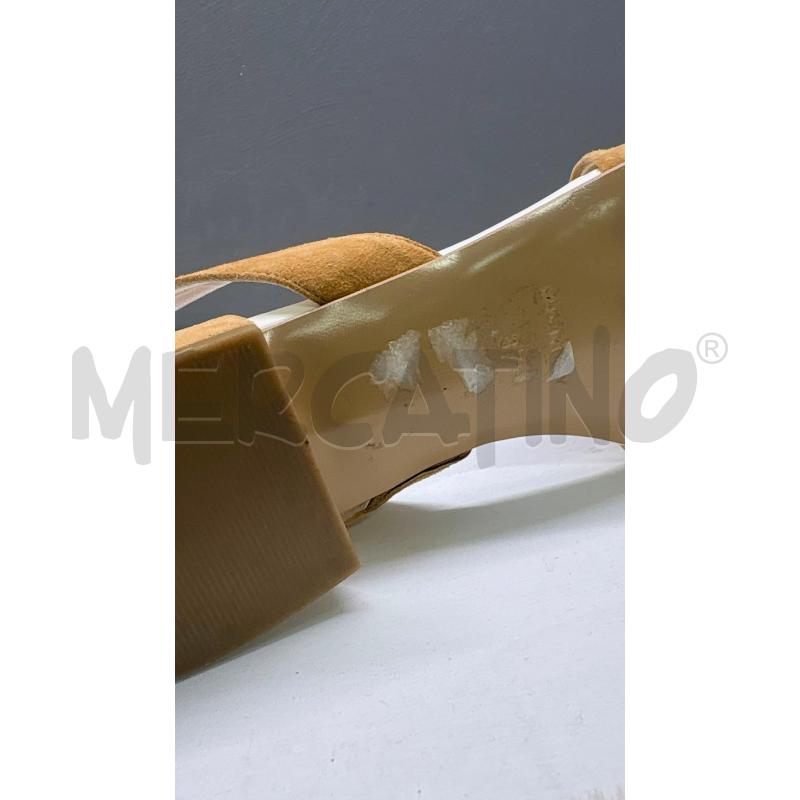 SANDALI DONNA MARRONE QUADRETTI CON CLASSE  | Mercatino dell'Usato Carmagnola 4