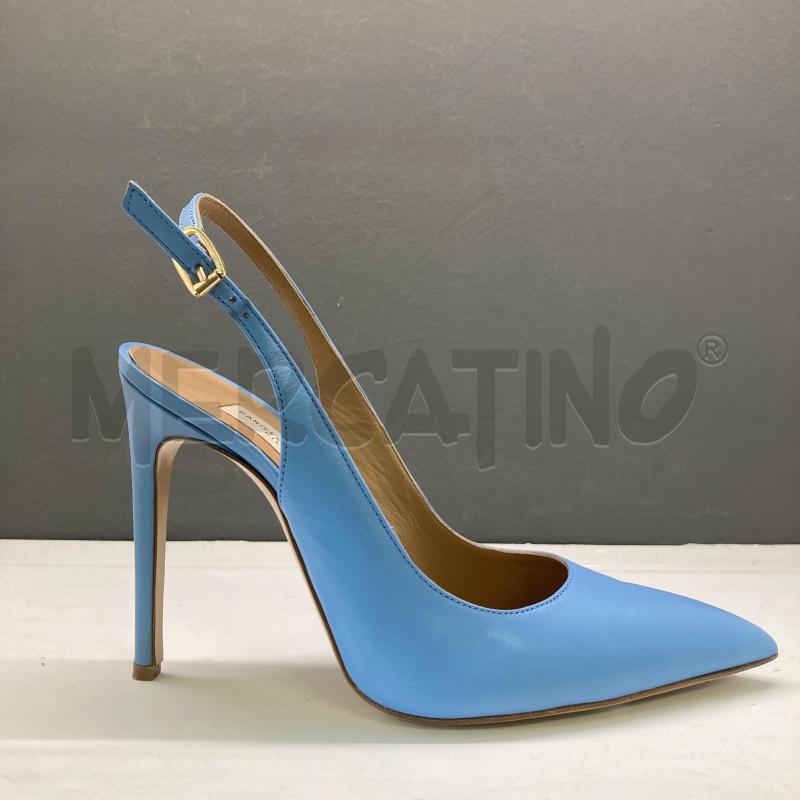 SCARPE DONNA DANIELE TORTORA AZZURRA PELLE  | Mercatino dell'Usato Carmagnola 1