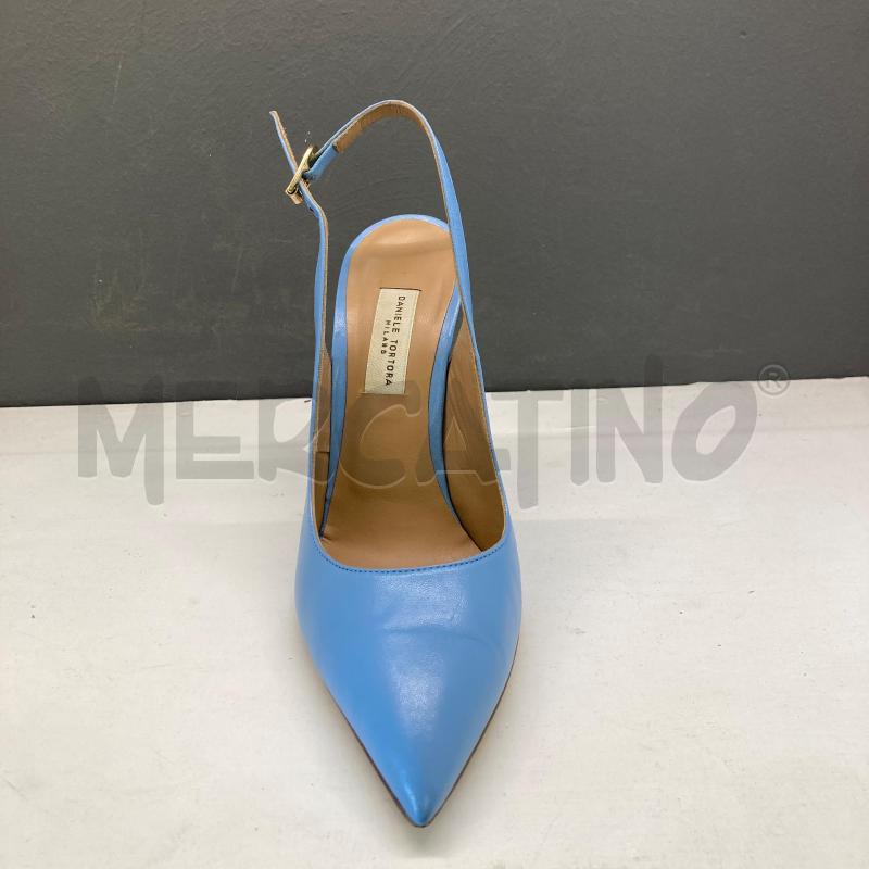 SCARPE DONNA DANIELE TORTORA AZZURRA PELLE  | Mercatino dell'Usato Carmagnola 2