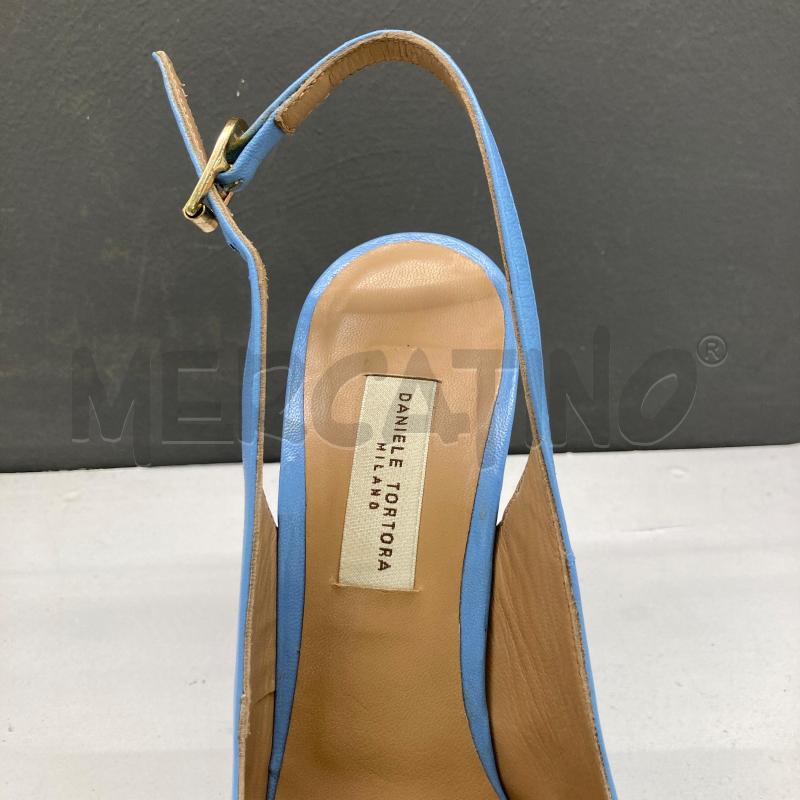 SCARPE DONNA DANIELE TORTORA AZZURRA PELLE  | Mercatino dell'Usato Carmagnola 3