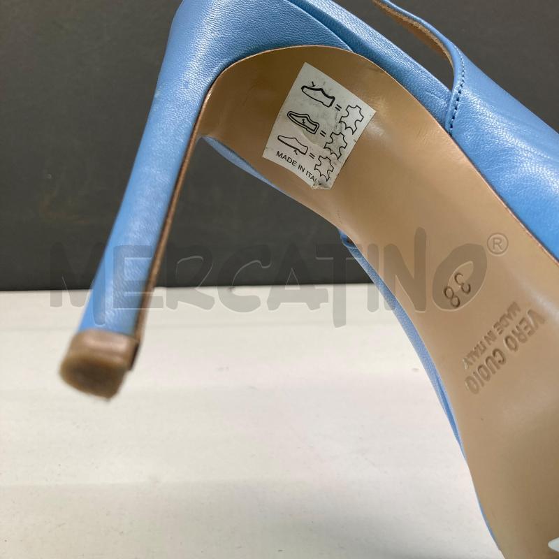 SCARPE DONNA DANIELE TORTORA AZZURRA PELLE  | Mercatino dell'Usato Carmagnola 4