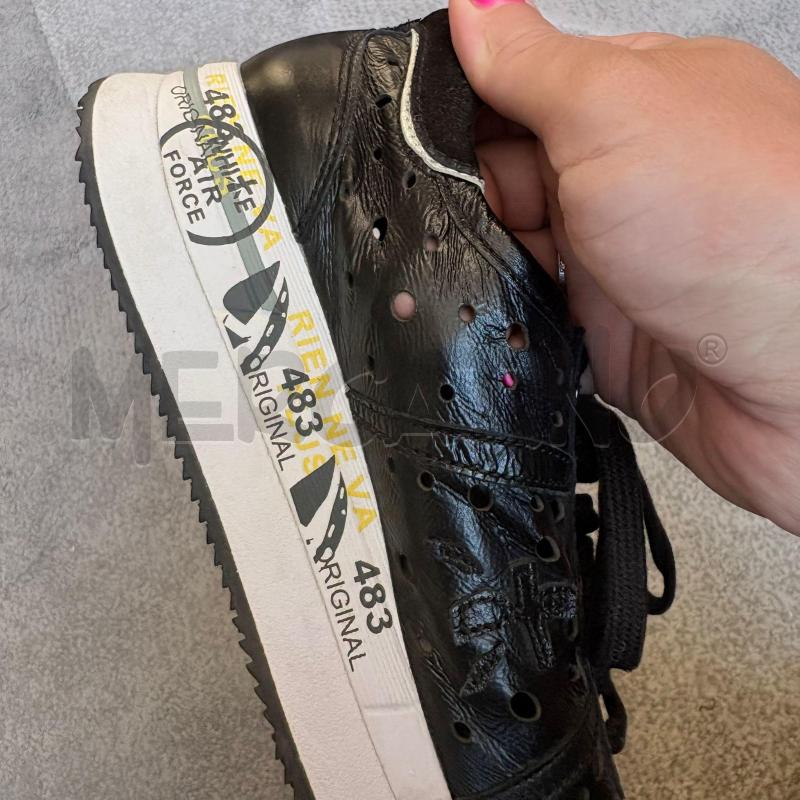 SCARPE DONNA NERA PELLE TRAFORI PREMIATA  | Mercatino dell'Usato Carmagnola 2