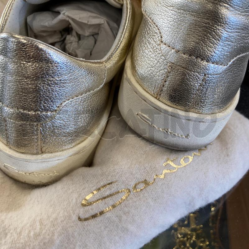 SCARPE DONNA ORO SANTONI PELLE  | Mercatino dell'Usato Carmagnola 5