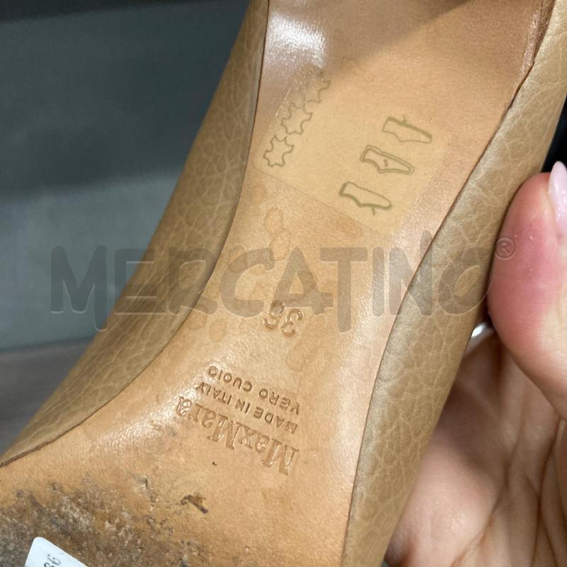 SCARPE DONNA PELLE MAXMARA BEIGE  | Mercatino dell'Usato Carmagnola 4
