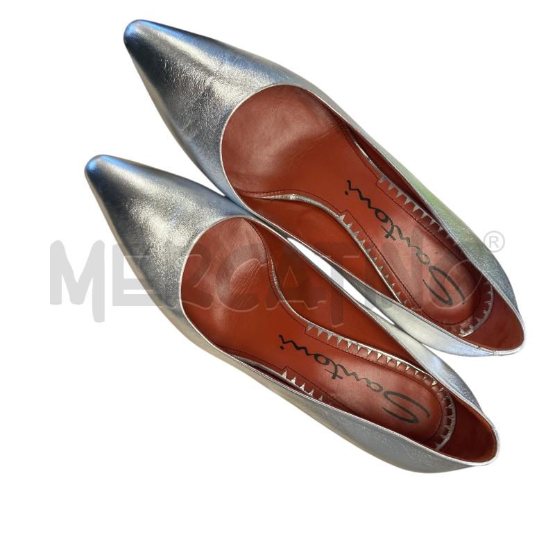 SCARPE DONNA SANTONI PELLE ARGENTO  | Mercatino dell'Usato Carmagnola 1