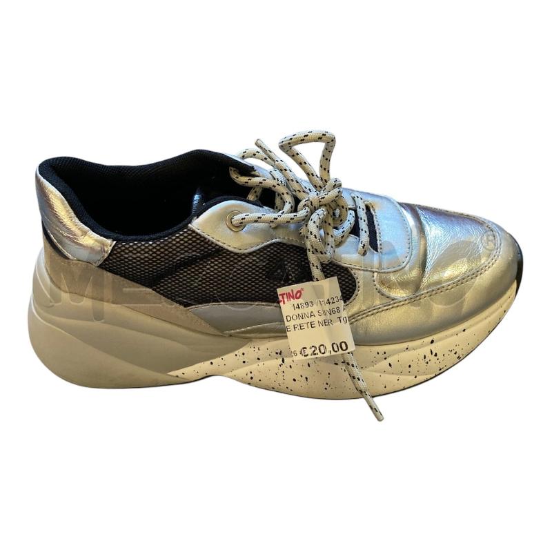 SCARPE DONNA SUN68 ARGENTATE RETE NERA ROV | Mercatino dell'Usato Carmagnola 1