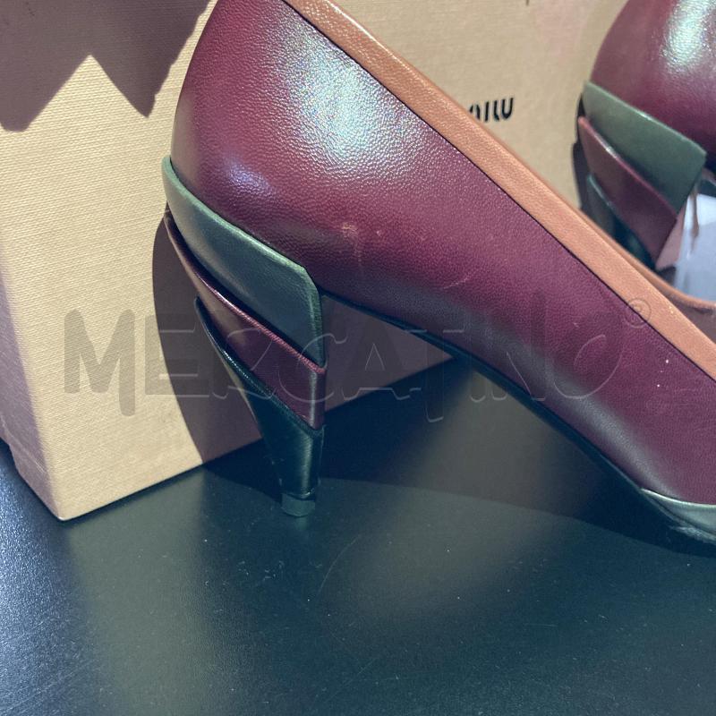 SCARPE TACCHI MIU MIU BORDEAUX PELLE | Mercatino dell'Usato Carmagnola 3