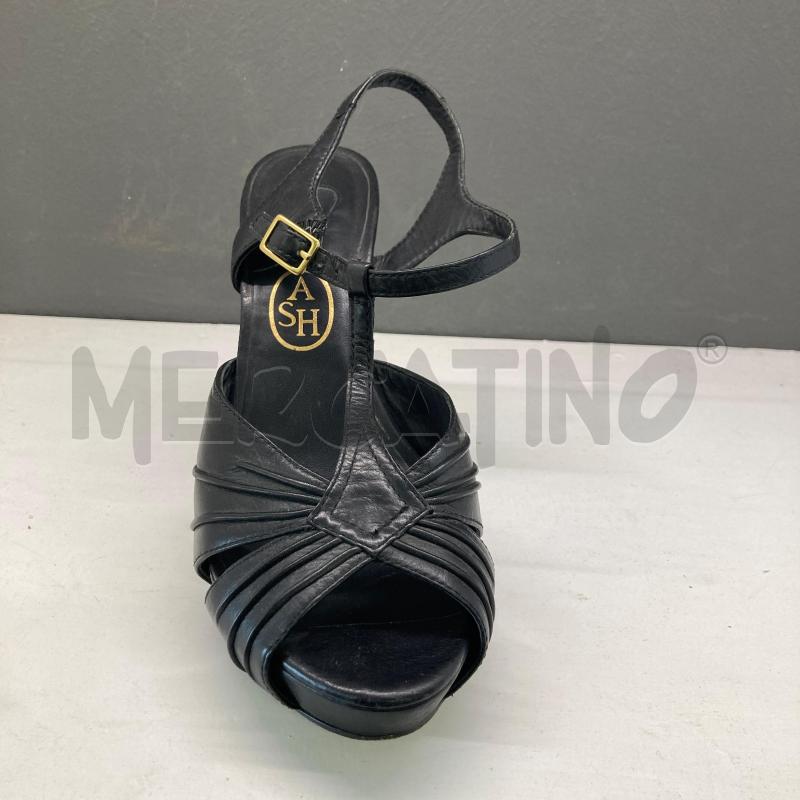 SCARPE TACCHI NERE PELLE ASH TACCO T LEGNO  | Mercatino dell'Usato Carmagnola 2