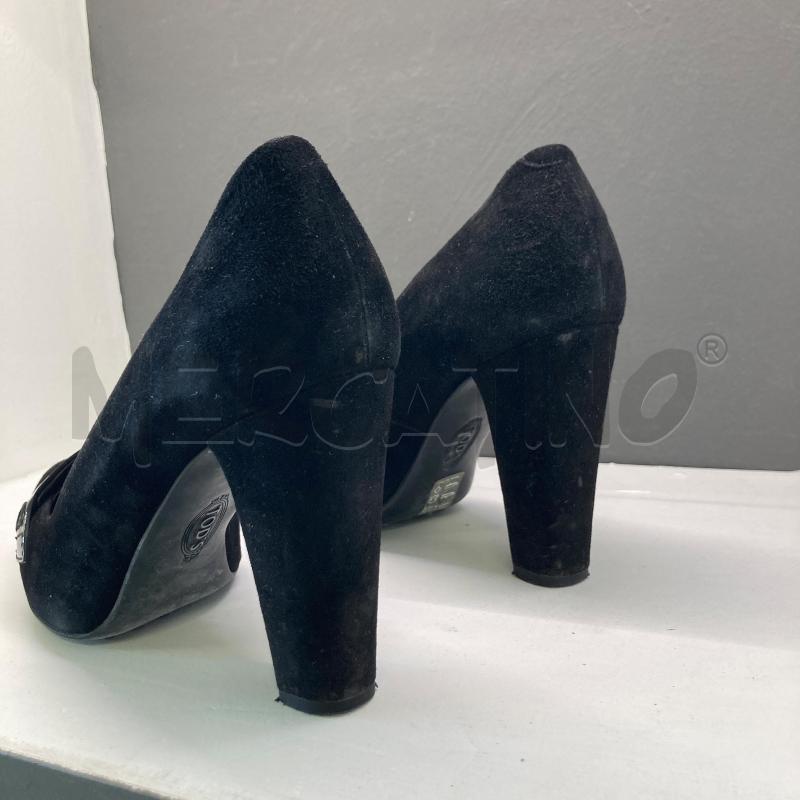 SCARPE TACCHI TOD'S SCAMOSCIATA NERA  | Mercatino dell'Usato Carmagnola 2