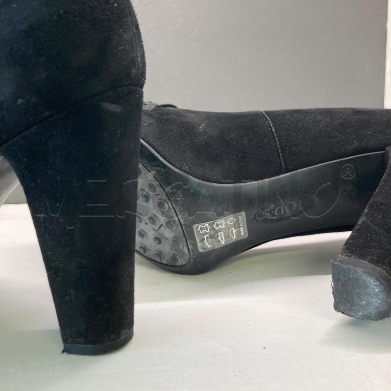 SCARPE TACCHI TOD'S SCAMOSCIATA NERA  | Mercatino dell'Usato Carmagnola 4