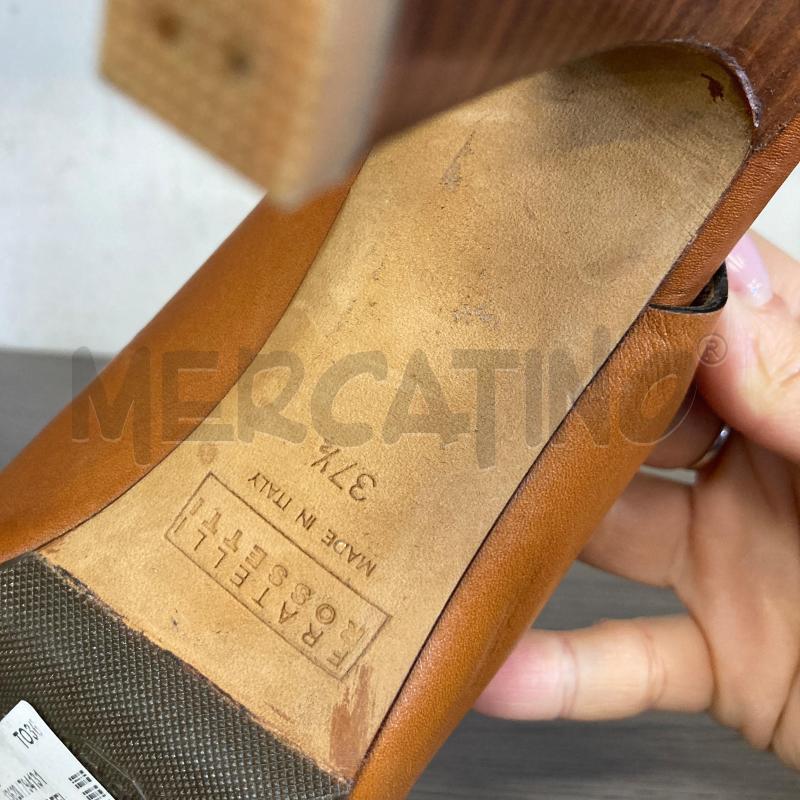 SCARPE TACCHI  FRATELLI ROSETTI MARRONE PELLE  | Mercatino dell'Usato Carmagnola 3