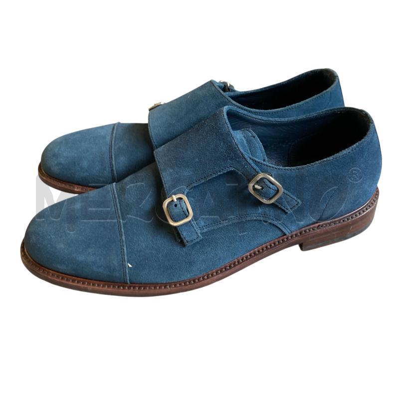 SCARPE UOMO BLU BERWICK 1707 DOPPIA FIBBIA | Mercatino dell'Usato Carmagnola 1