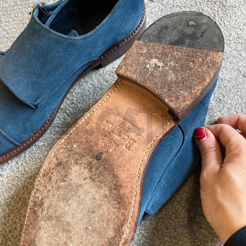 SCARPE UOMO BLU BERWICK 1707 DOPPIA FIBBIA | Mercatino dell'Usato Carmagnola 3