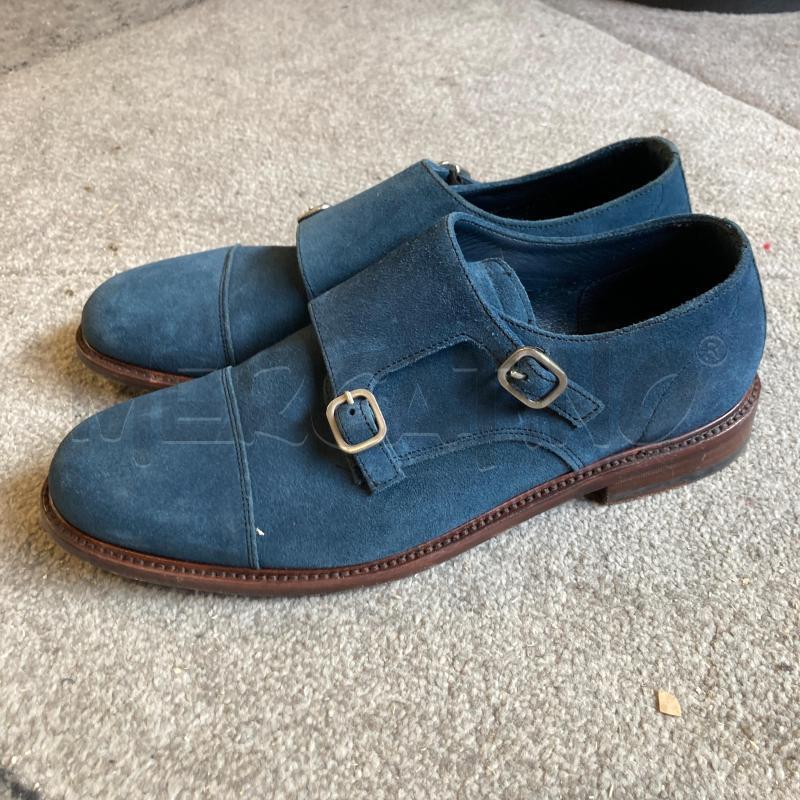 SCARPE UOMO BLU BERWICK 1707 DOPPIA FIBBIA | Mercatino dell'Usato Carmagnola 4