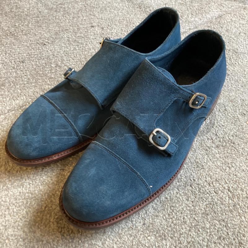 SCARPE UOMO BLU BERWICK 1707 DOPPIA FIBBIA | Mercatino dell'Usato Carmagnola 5