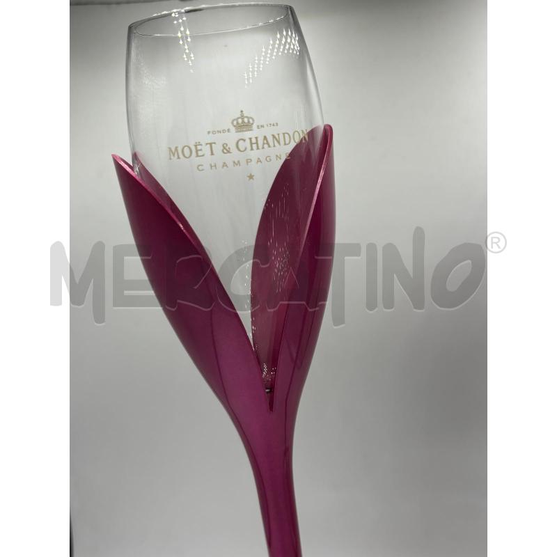 SET PZ.2 FLUTES TULIP MOET&CHANDON 14X7 H.34 | Mercatino dell'Usato Carmagnola 3