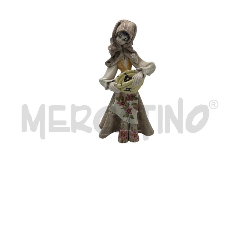 STATUINA IN CERAMICA FIRMATA STELIO MOLA CAGLIARI H.15 | Mercatino dell'Usato Carmagnola 1
