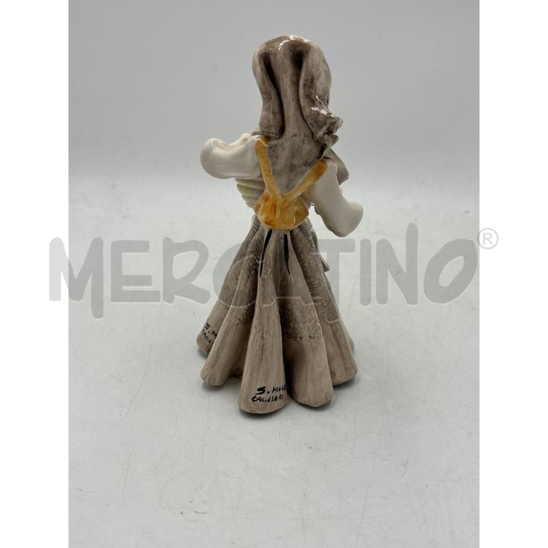 STATUINA IN CERAMICA FIRMATA STELIO MOLA CAGLIARI H.15 | Mercatino dell'Usato Carmagnola 2