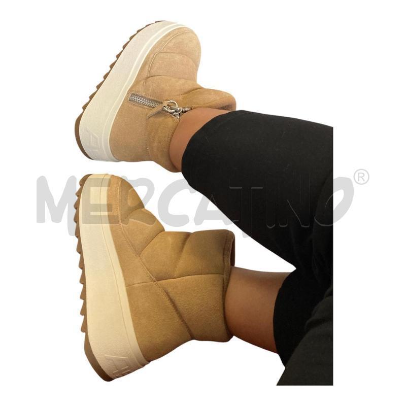 STIVALETTI DONNA ASH BEIGE CON PLATEAU  | Mercatino dell'Usato Carmagnola 1