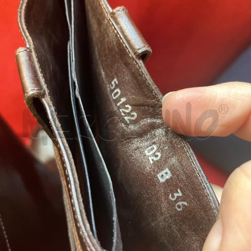 STIVALI DONNA PELLE MARRONE SANTONI FIBBIE  | Mercatino dell'Usato Carmagnola 4