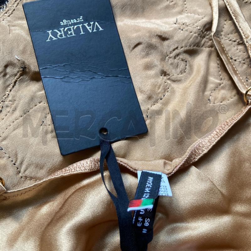 TOP SOTTOGIACCA VALERY PRESTIGE SETA ORO PIZZO NERO  | Mercatino dell'Usato Carmagnola 4