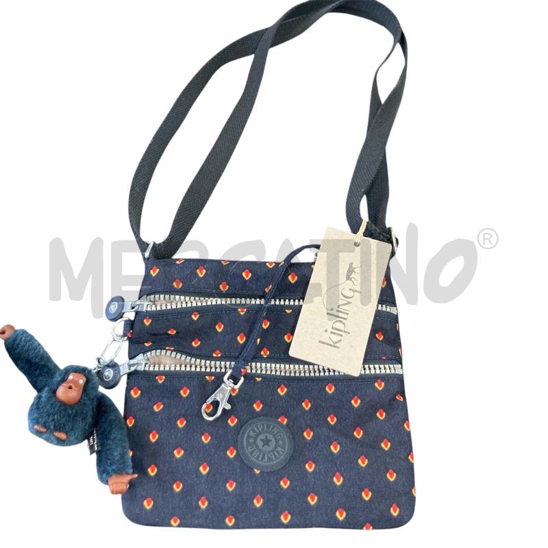 TRACOLLA DONNA BLU KIPLING MINI DUE TASCHE  | Mercatino dell'Usato Carmagnola 1