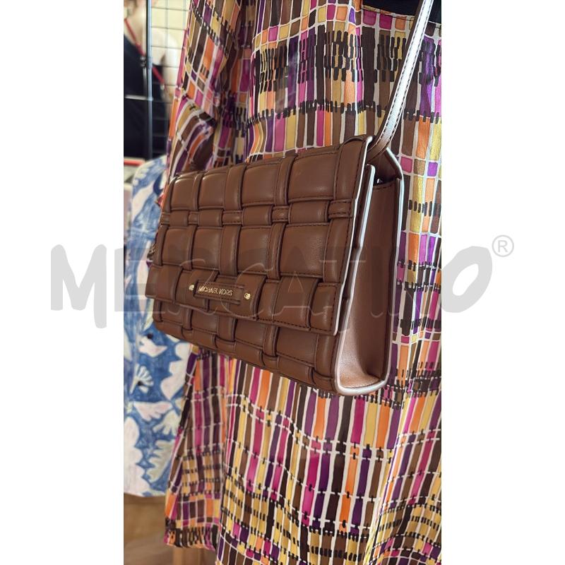 TRACOLLA DONNA MARRONE MICHAEL KORS INTRECCIATA | Mercatino dell'Usato Carmagnola 3