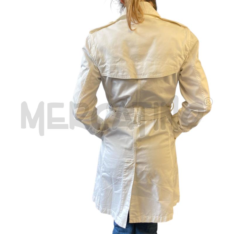 TRENCH DONNA BIANCO MONCLER DOPPIO PETTO | Mercatino dell'Usato Carmagnola 1