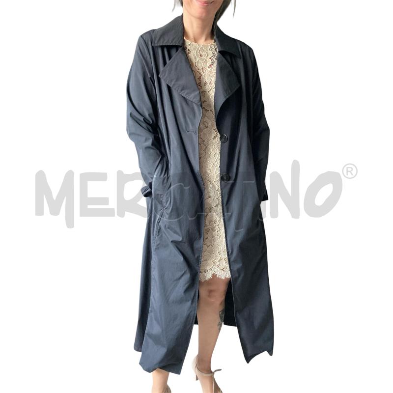 TRENCH DONNA NERO LUNGO MUSEUM  | Mercatino dell'Usato Carmagnola 1