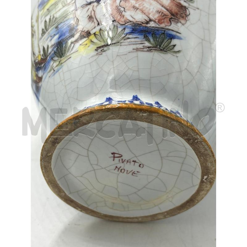 VASO IN CERAMICA SMALTATA CON EFFETTO A CREPE | Mercatino dell'Usato Carmagnola 3