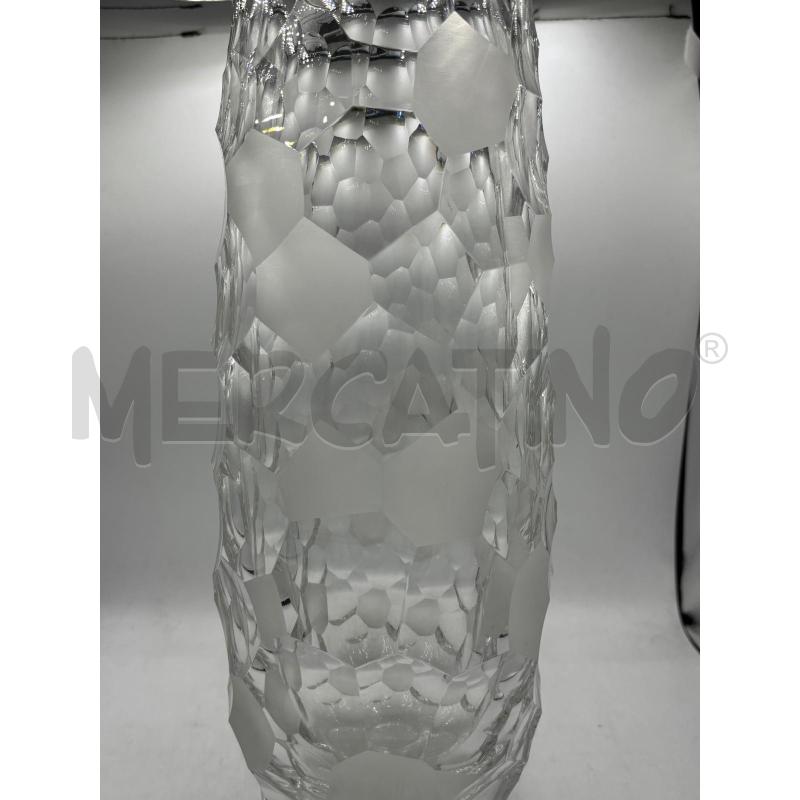 VASO VETRO DECORI GEOMETRICI SATINATI | Mercatino dell'Usato Carmagnola 2
