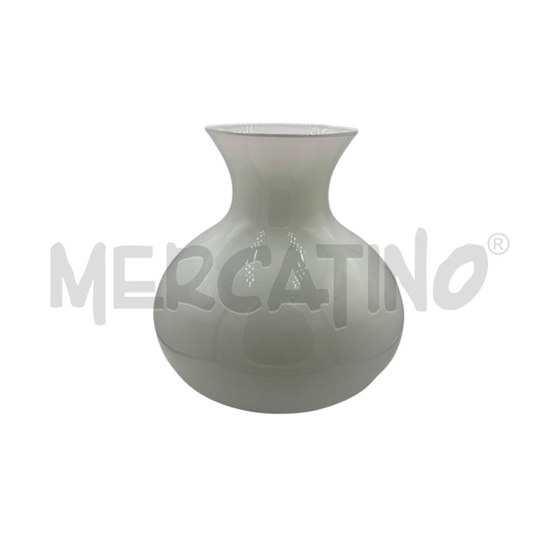 VASO VETRO OPALINO BIANCO | Mercatino dell'Usato Carmagnola 1