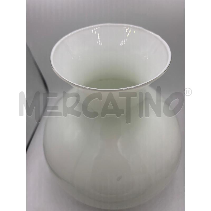 VASO VETRO OPALINO BIANCO | Mercatino dell'Usato Carmagnola 2