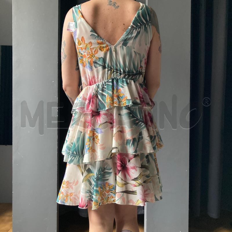 VESTITO DONNA ARTIGLI BEIGE FIORI BALZE | Mercatino dell'Usato Carmagnola 2