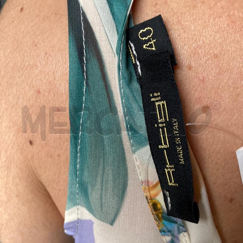 VESTITO DONNA ARTIGLI BEIGE FIORI BALZE | Mercatino dell'Usato Carmagnola 4
