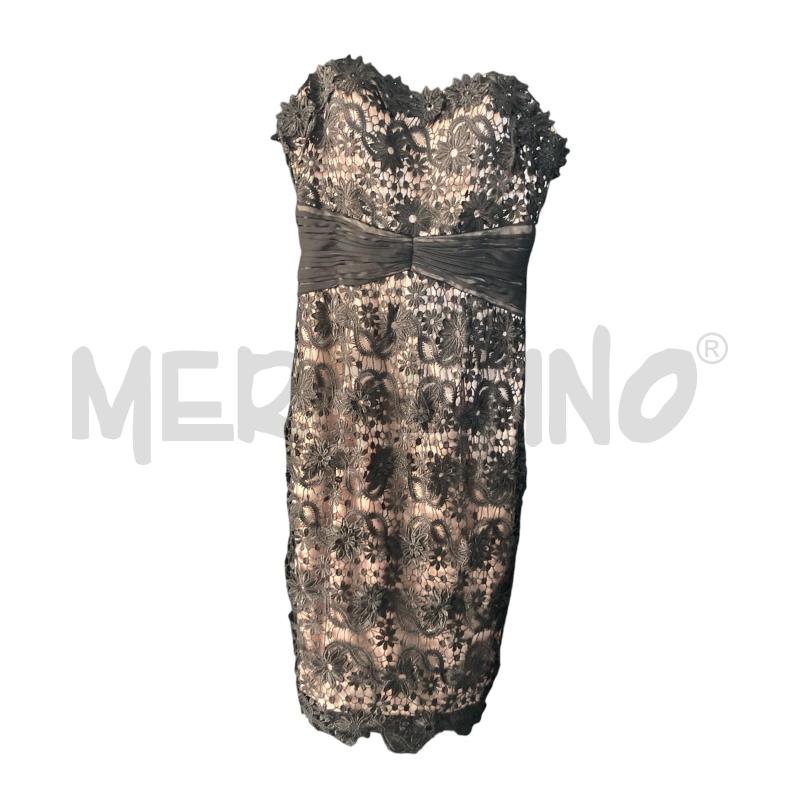 VESTITO DONNA AUTENTICA NERO MACRAME BASE BG  | Mercatino dell'Usato Carmagnola 1