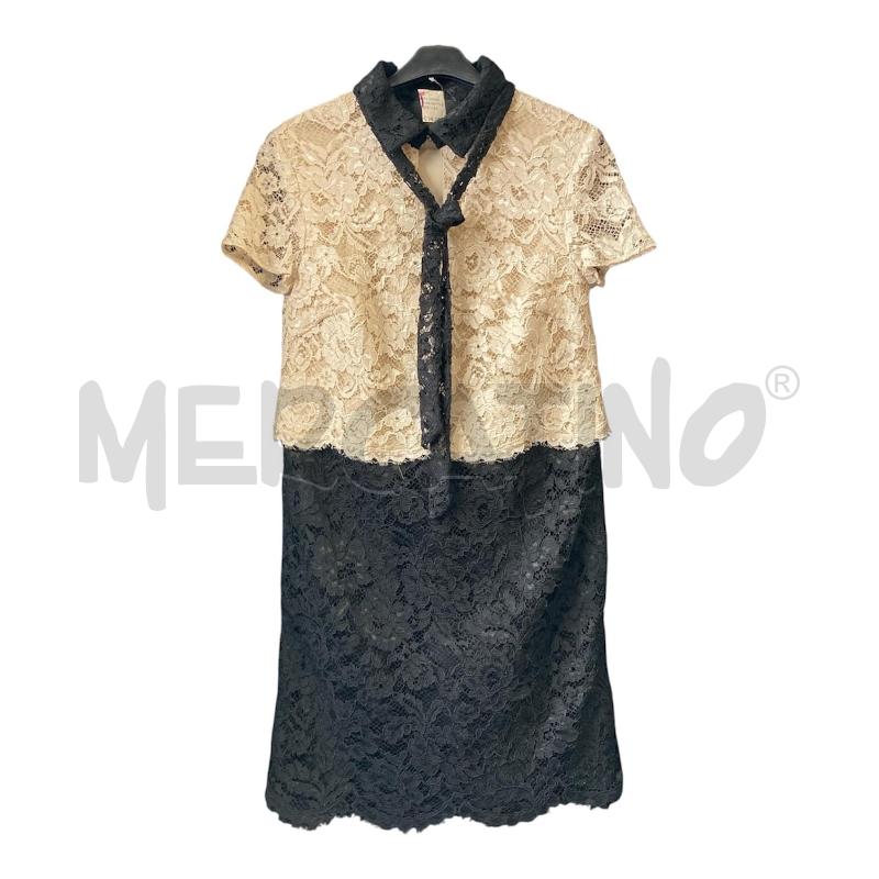 VESTITO DONNA BETTY BLUE MACRAME COLLETTO BG/N  | Mercatino dell'Usato Carmagnola 1