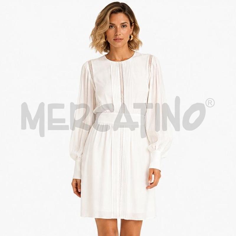 VESTITO DONNA BIACNO MACRAME MASSIMO DUTTI   | Mercatino dell'Usato Carmagnola 1