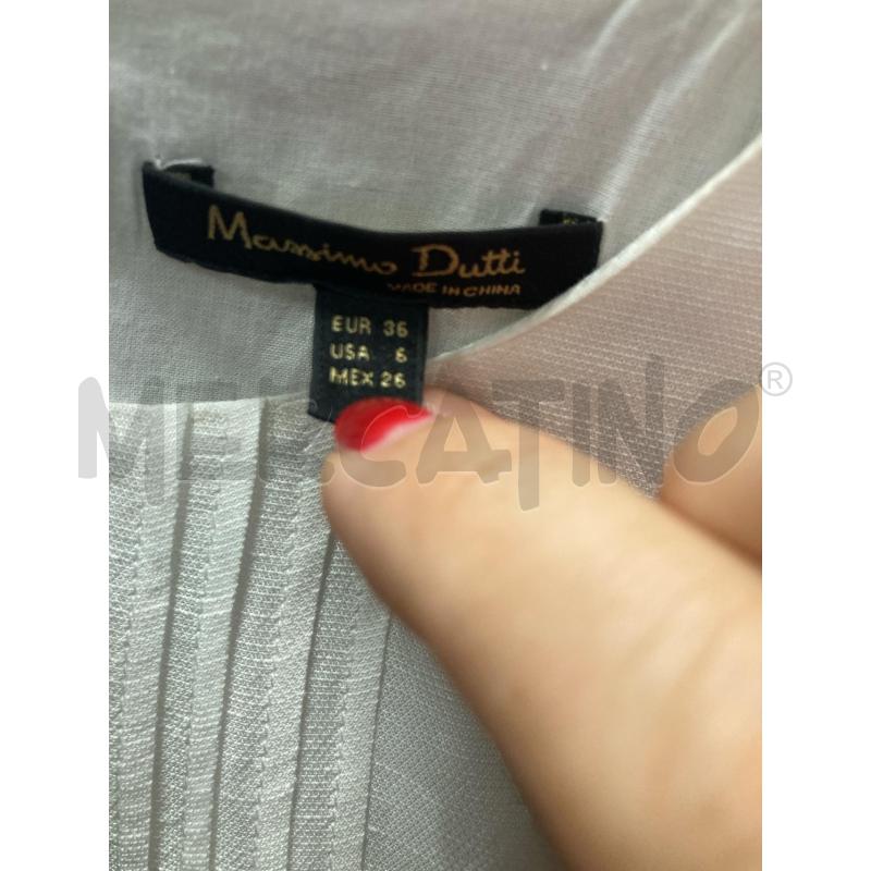 VESTITO DONNA BIACNO MACRAME MASSIMO DUTTI   | Mercatino dell'Usato Carmagnola 5