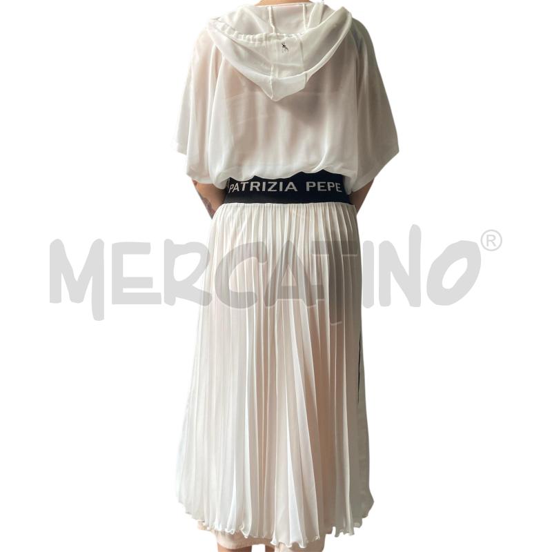 VESTITO DONNA BIANCO TRASP PATRIZIA PEPE FASCIA NERA CAPP | Mercatino dell'Usato Carmagnola 1