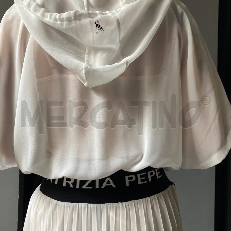 VESTITO DONNA BIANCO TRASP PATRIZIA PEPE FASCIA NERA CAPP | Mercatino dell'Usato Carmagnola 2