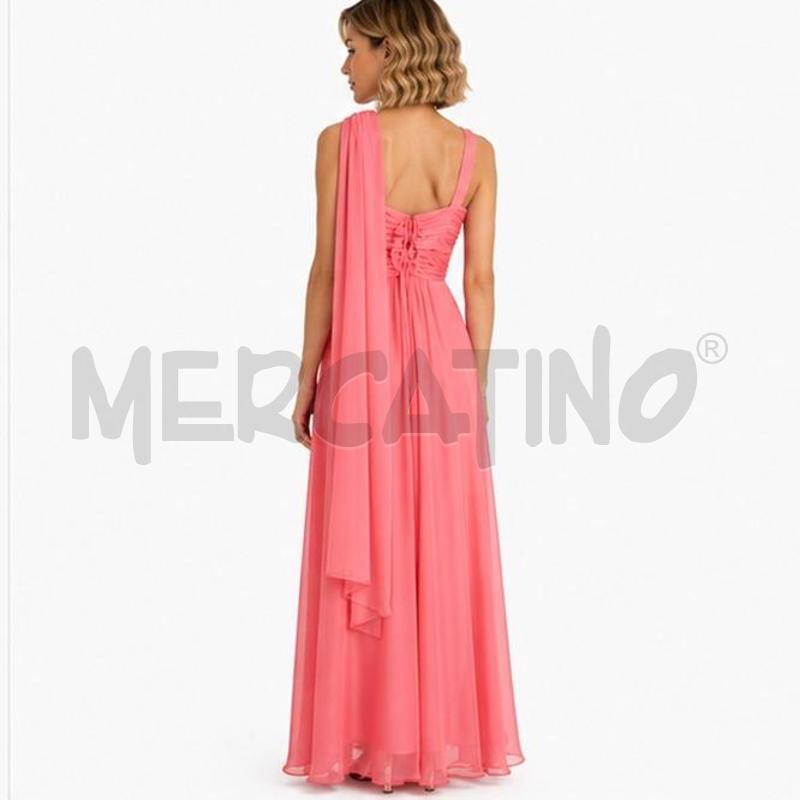 VESTITO DONNA DA CERIMONIA ROSA LUNGO LE DAMIGELLE   | Mercatino dell'Usato Carmagnola 2