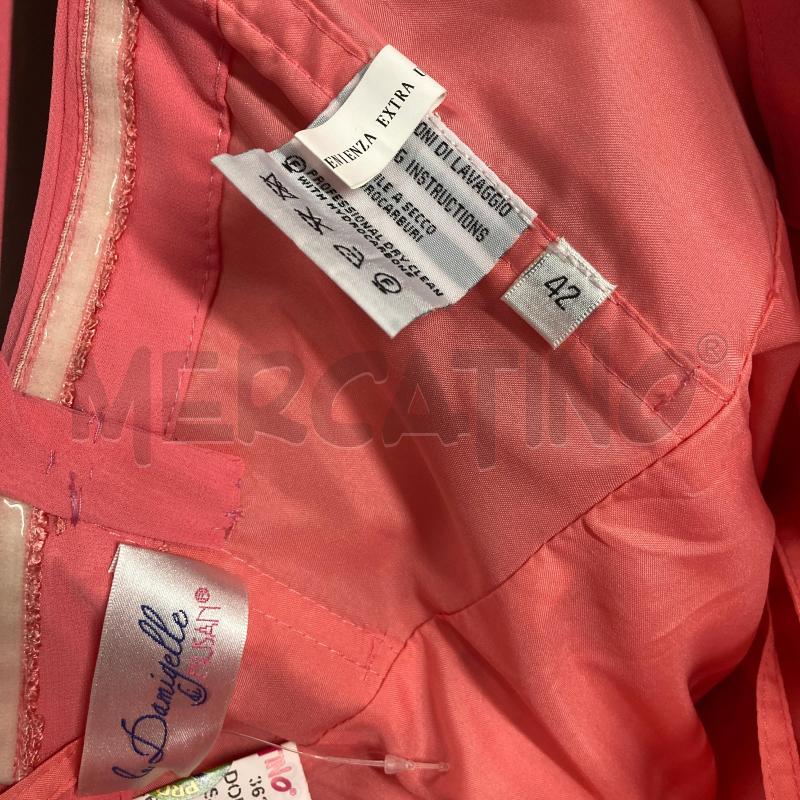 VESTITO DONNA DA CERIMONIA ROSA LUNGO LE DAMIGELLE   | Mercatino dell'Usato Carmagnola 3