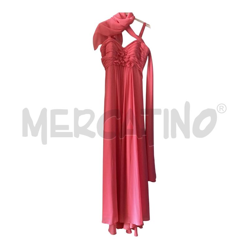 VESTITO DONNA DA CERIMONIA ROSA LUNGO LE DAMIGELLE   | Mercatino dell'Usato Carmagnola 4