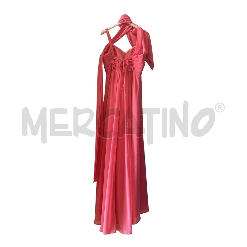 VESTITO DONNA DA CERIMONIA ROSA LUNGO LE DAMIGELLE   | Mercatino dell'Usato Carmagnola 5