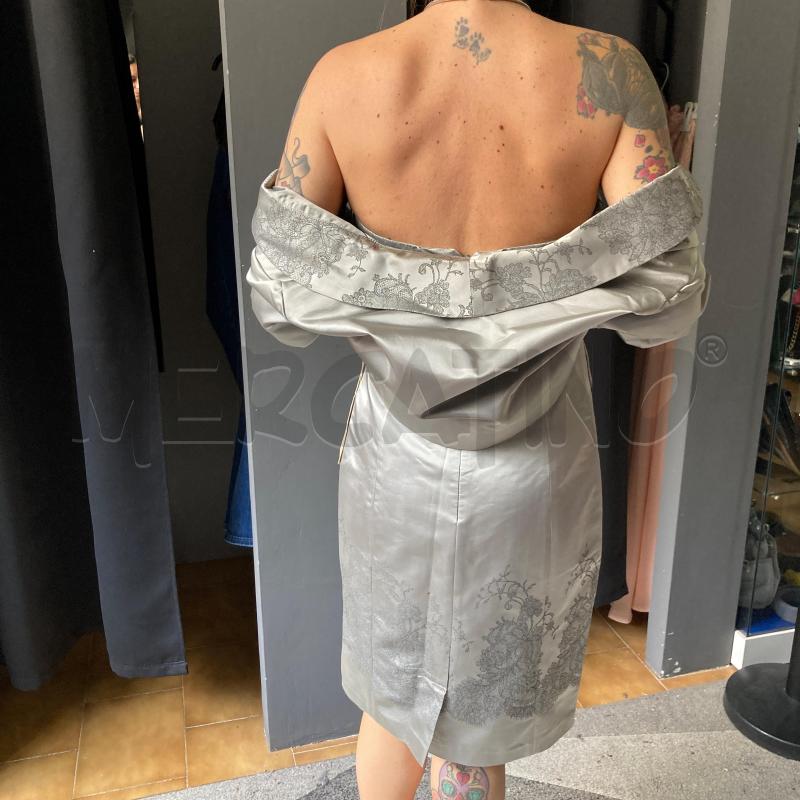 VESTITO DONNA GIANFRANCO ALFACI CERIMONIA GRIGIO +C/SPALLA  | Mercatino dell'Usato Carmagnola 2