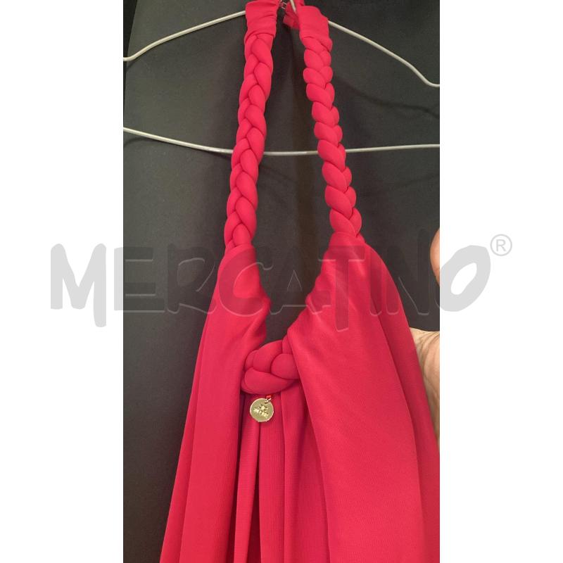 VESTITO DONNA MAGENTA ELISABETTA FRANCHI TRECCIA COLLO  | Mercatino dell'Usato Carmagnola 5