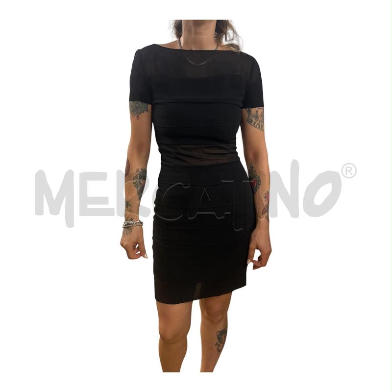 VESTITO DONNA NERO ELISABETTA FRANCHI PASSEPARTOUT DRESS  | Mercatino dell'Usato Carmagnola 1