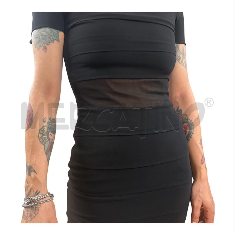 VESTITO DONNA NERO ELISABETTA FRANCHI PASSEPARTOUT DRESS  | Mercatino dell'Usato Carmagnola 3